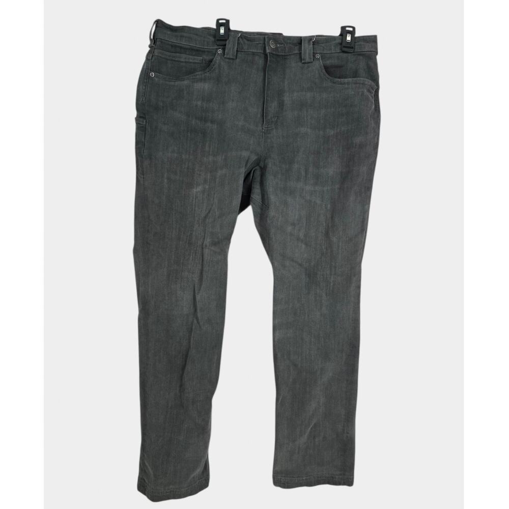 Duluth Jeans Men's 38x32 Gray Ballroom Double Flex Straight Leg Work Jeans